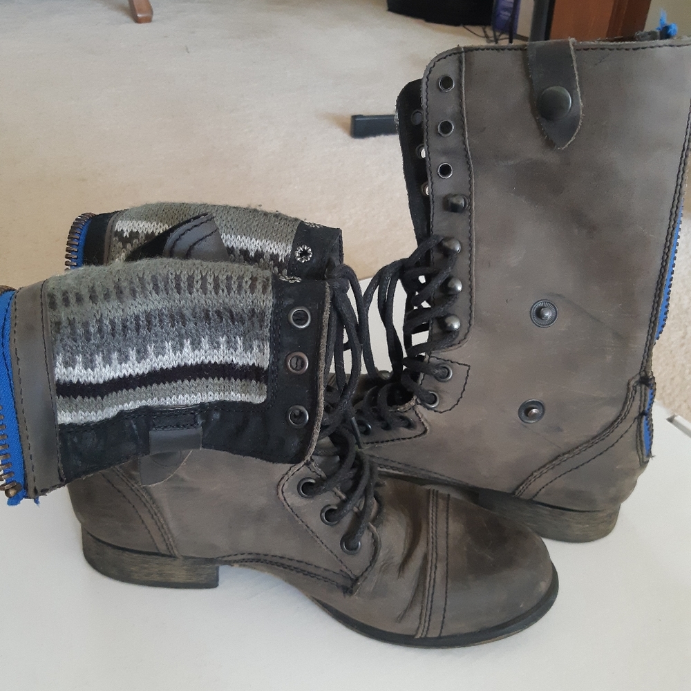 Steve Madden army boots